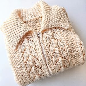 Vintage crochet chunky sweater